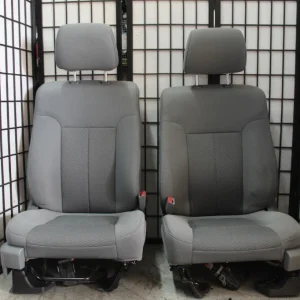 2009-2014 FORD F150 GREY CLOTH FRONT SEATS WITH SIDE