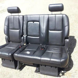 GM GMC ESCALADE TAHOE YUKON BLACK LEATHER SEATS